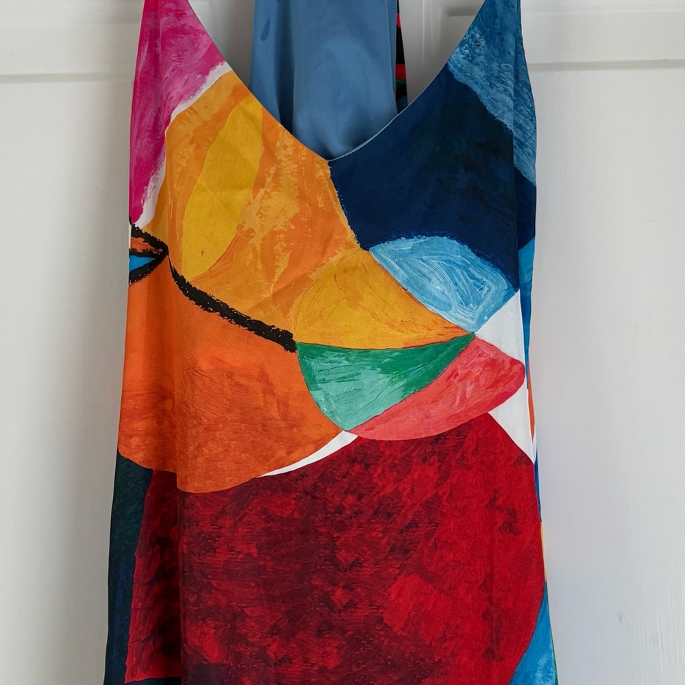 Nicole Miller Multicolor Abstract Maxi Dress